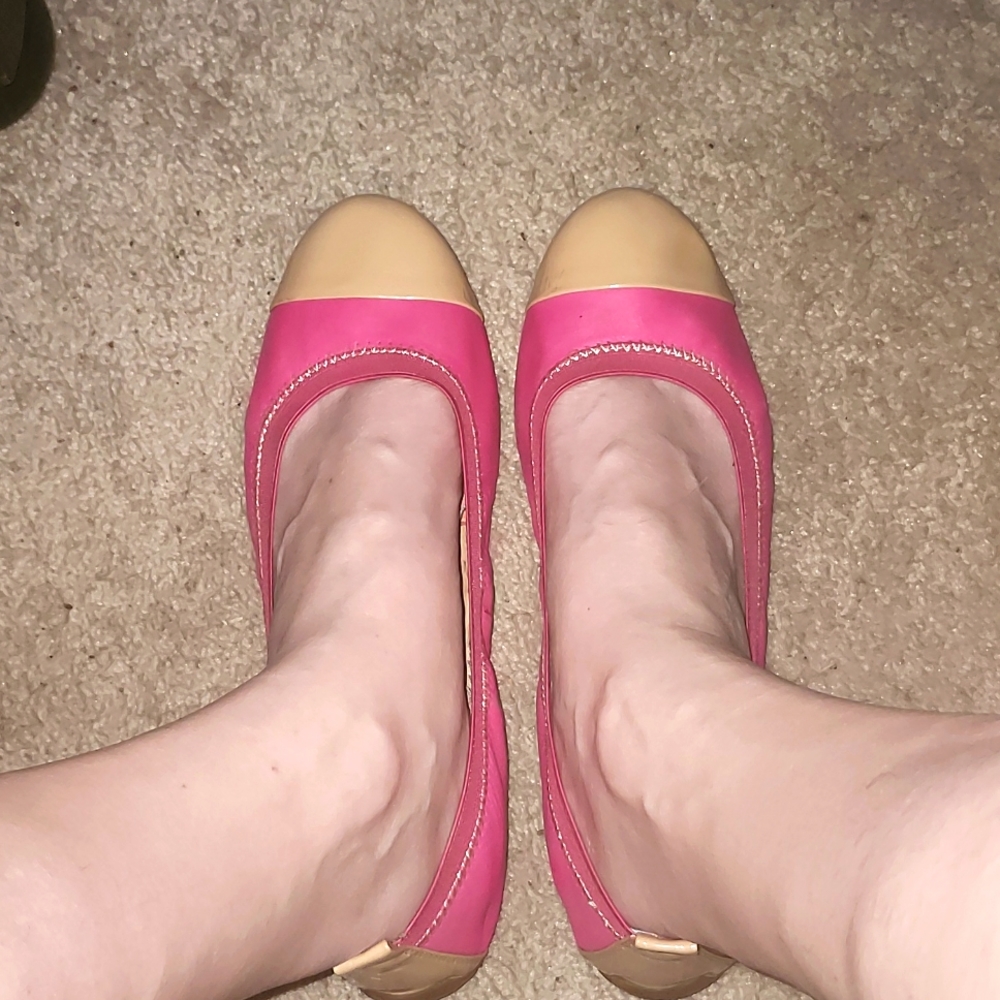 NATURALIZER Pink Slip On Flats, Size 10, EUC